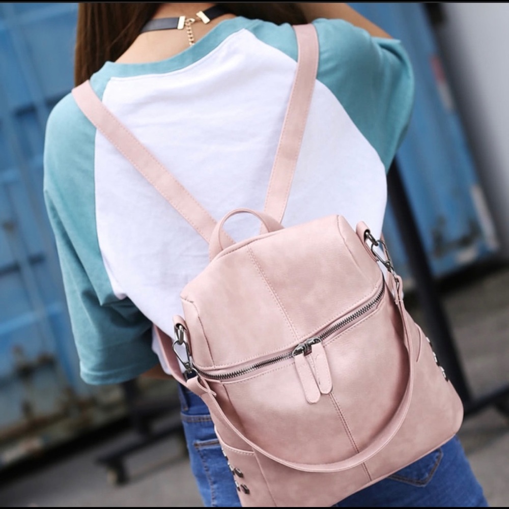 🇺🇸SALE🇺🇸 WILLOW Vegan Leather Blush Backpack!